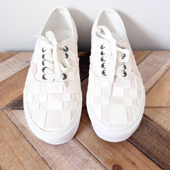 Vans Pink and White Woven Stackform Sneakers - Picture 5 of 10